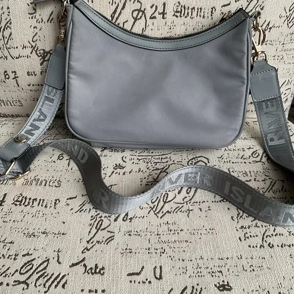 River Island Gray Crossbody Bag with Gold Accents - Picture 4 of 7